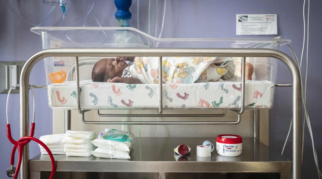 Each child's hospital journey is unique and will experience different stages such as transitioning to back to sleep when close to going home for safe sleep practices.