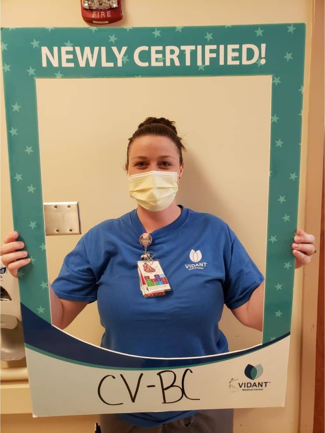 Sarah Grant receives nursing certification