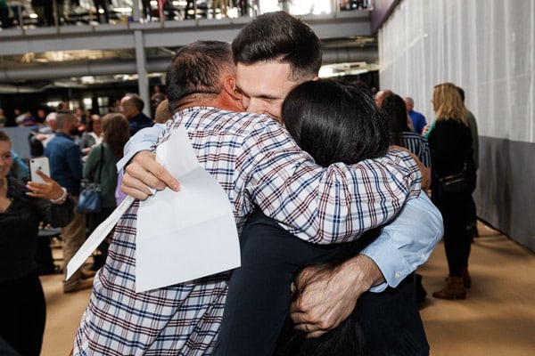 Inset1MatchDay A Brody School of Medicine student celebrates with their family during Match Day 2023.