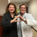 Dr. Julie Kennedy Oehlert, chief experience officer at ECU Health, poses for a photo at ECU Health Medical Center.