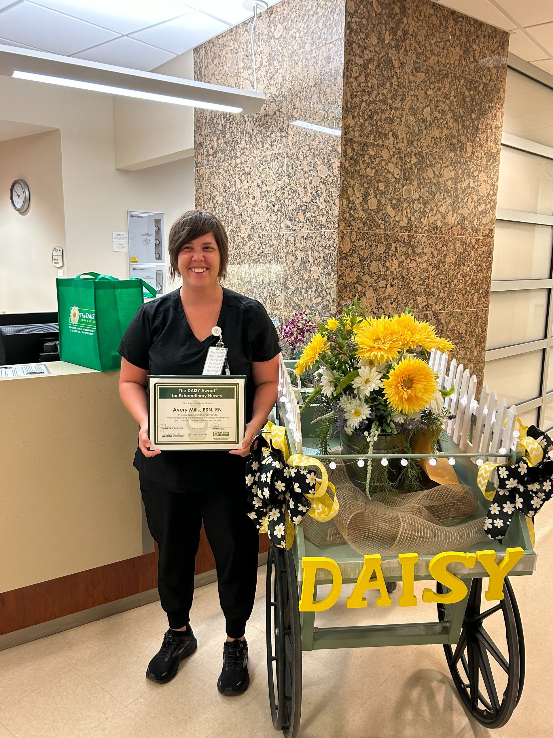 Avery Mills 1920x2560 DAISY Avery Miller, RN receives the Daisy award