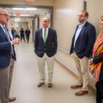 Brian Floyd, Rep. Greg Murphy, Chairman Jason Smith and Rep. Claudia Tenney tour ECU Health Medical Center.