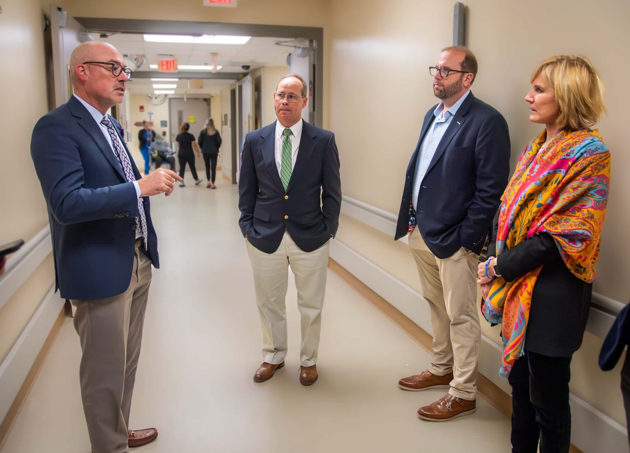 Brian Floyd, Rep. Greg Murphy, Chairman Jason Smith and Rep. Claudia Tenney tour ECU Health Medical Center.