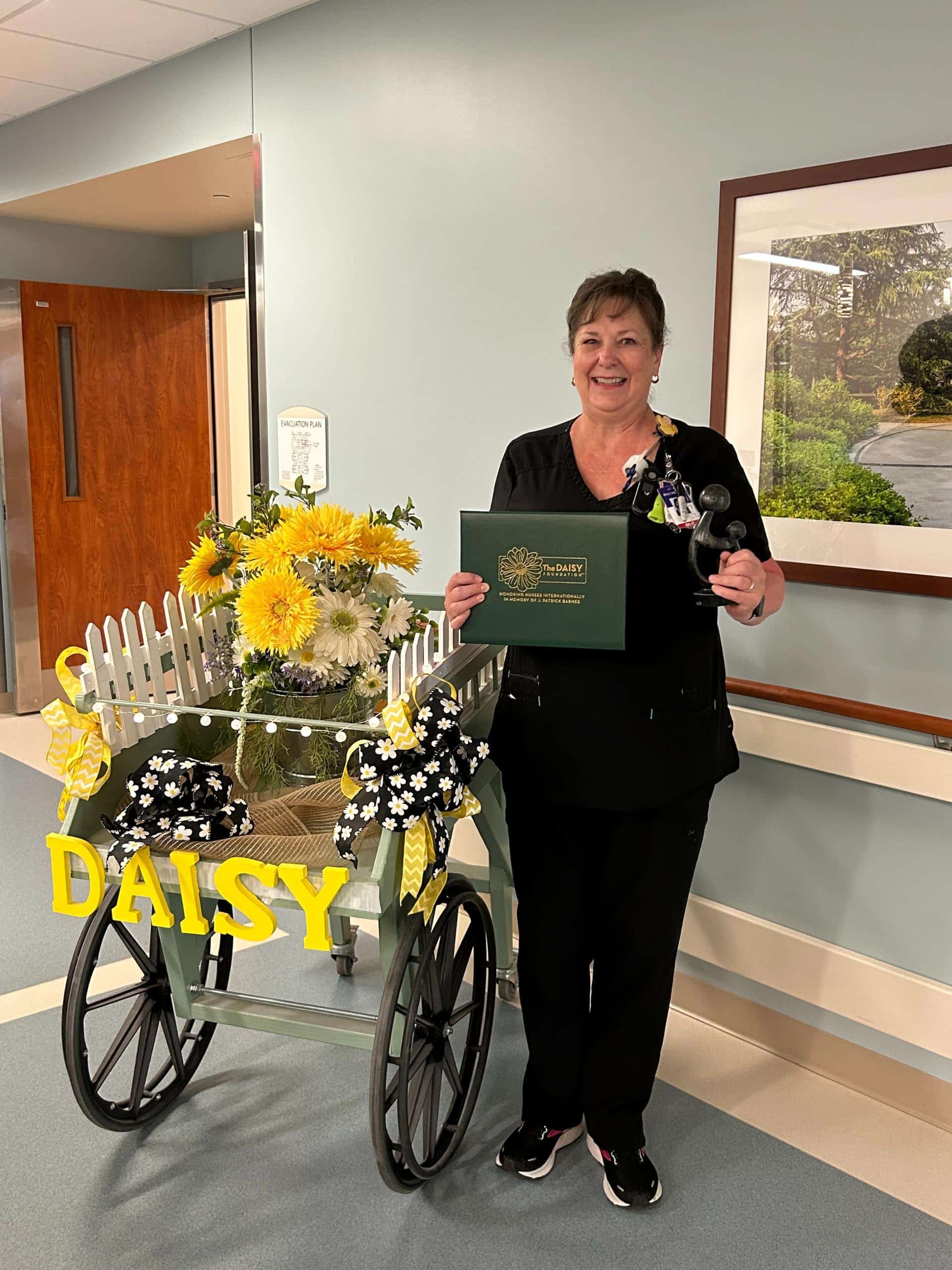 Amy Hines BSN, RN, CEN, ECU Health Medical Center receives Daisy award.