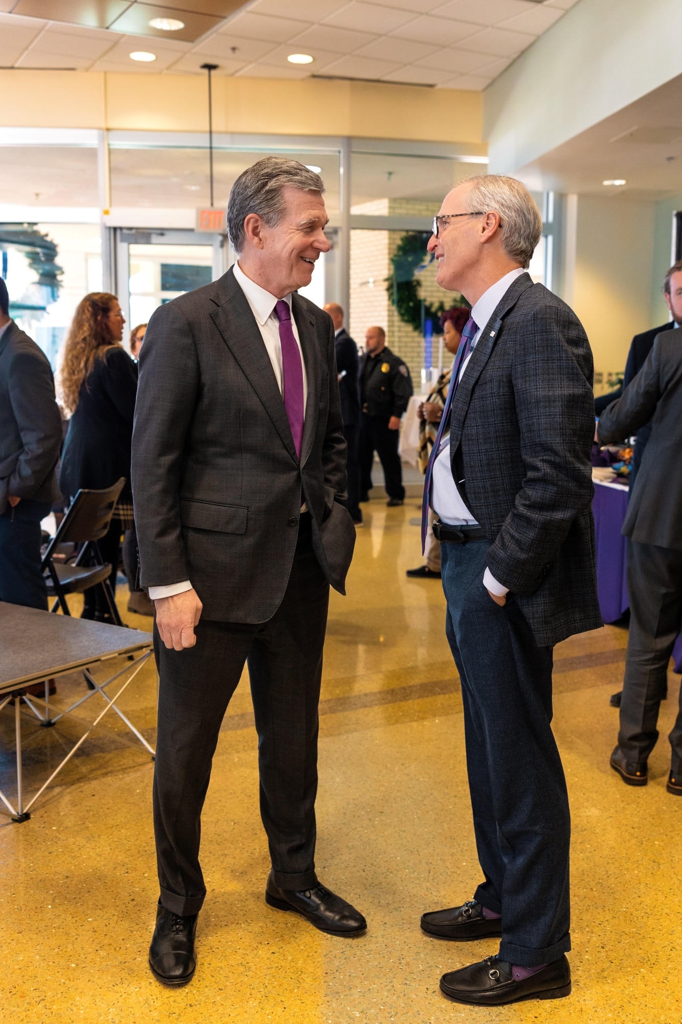 Medicaid Expansion - ECUHealth-9 North Carolina Gov. Roy Cooper and ECU Health CEO Dr. Michael Waldrum talk following a one-year anniversary celebration of Medicaid expansion in North Carolina.