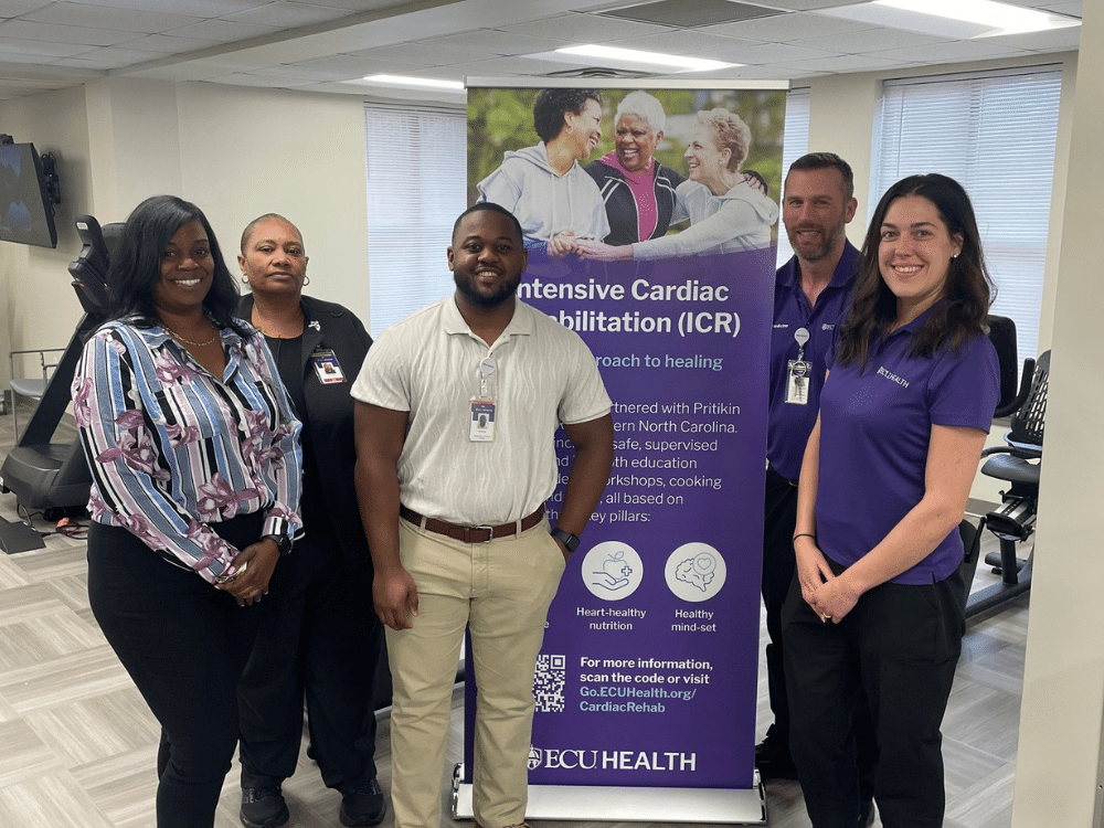 Intensive Cardiac Rehabilitation program, the first of its kind in eastern North Carolina, serves rural community with evidence-based cardiovascular care