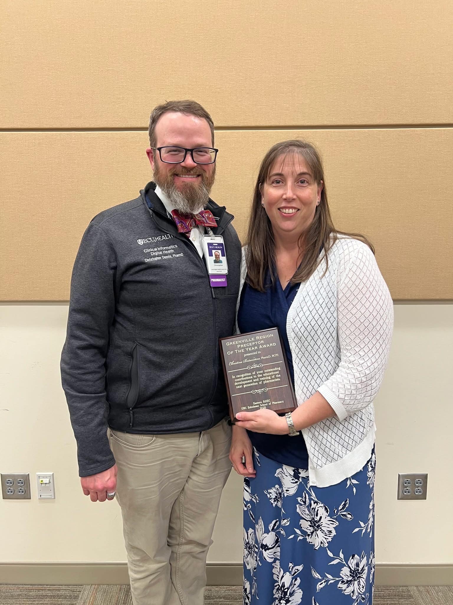 Preceptor Award at ECU Health