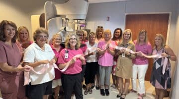 OBH Mammogram Screening Machine with Staff