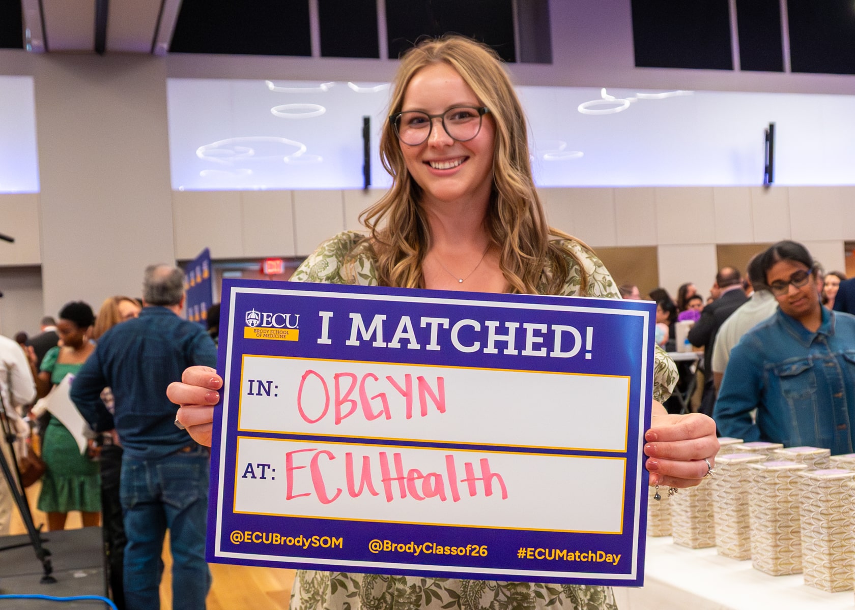 Emily Gerlach poses for a photo on Match Day.