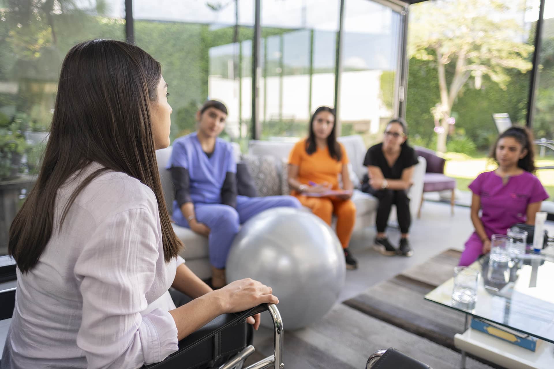 Rehab therapy support group