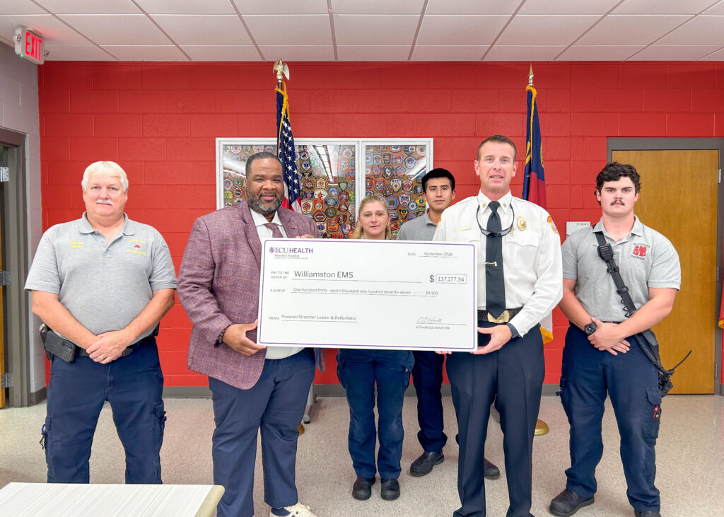 ECU Health Donates EMS Equipment to Support Martin County First Responders